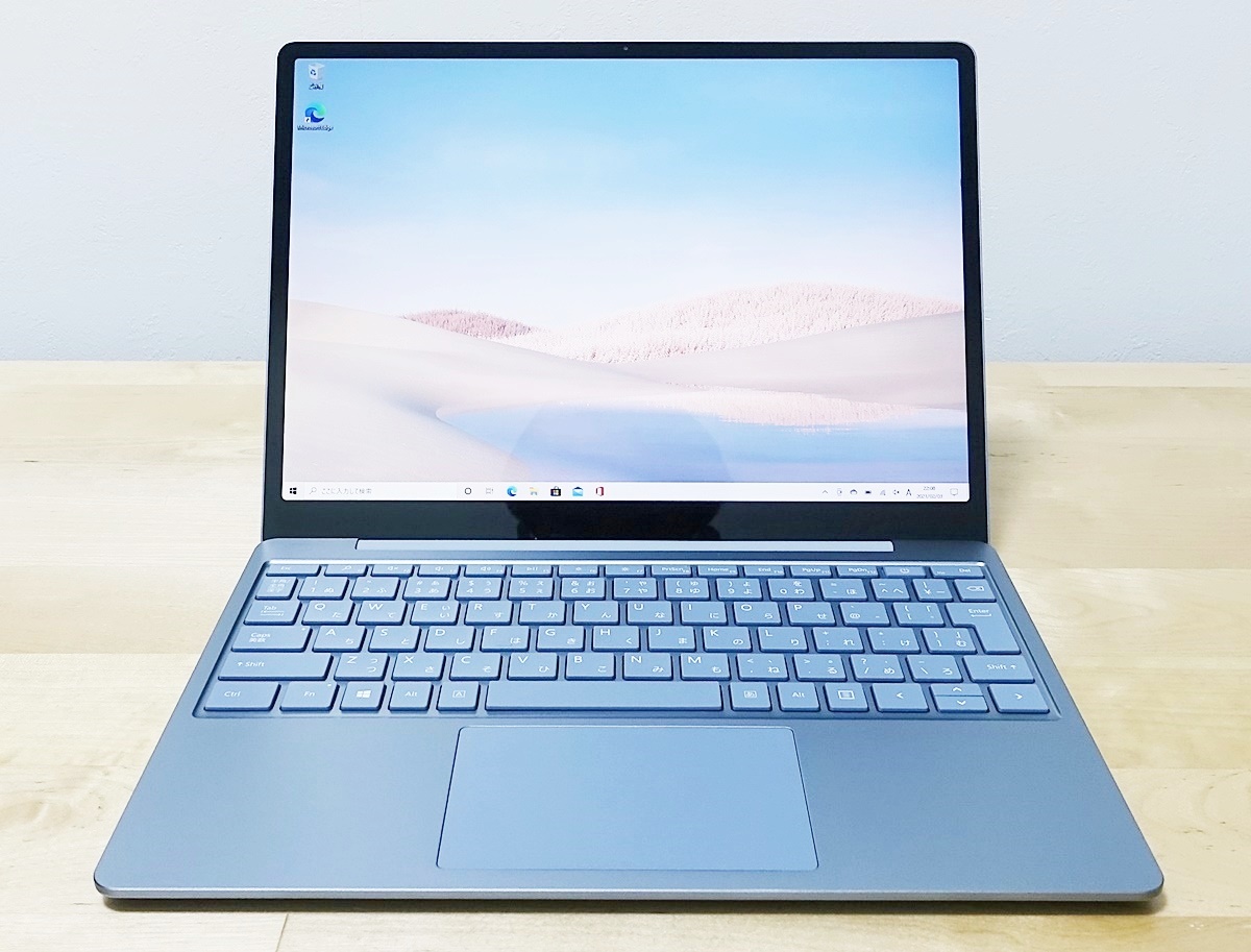 ブルー×レッド Microsoft Surface Laptop Go アイスブルー THJ 